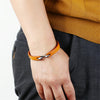 Vintage Leather Plain Strength Buckle Bracelet