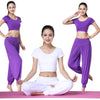 Solid Color Yoga Dance Long Harem Pants Set