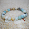 Stone Bead Bracelet, Handmade Gemstone Jewelry