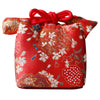 Japanese Style Tea Ware Storage Bag, Drawstring Pouch for Teapot and Cups