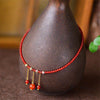 Red Agate Confidence Calm Anklet