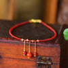 Red Agate Confidence Calm Anklet