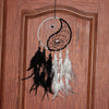 Yin Yang Dream Catcher Circular Net with Feathers Balance Decoration