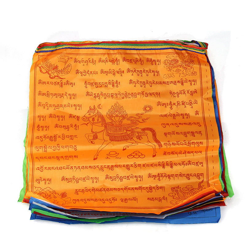 Outdoor Long-lasting Windhorse Prayer Flag Set, 20 Pcs