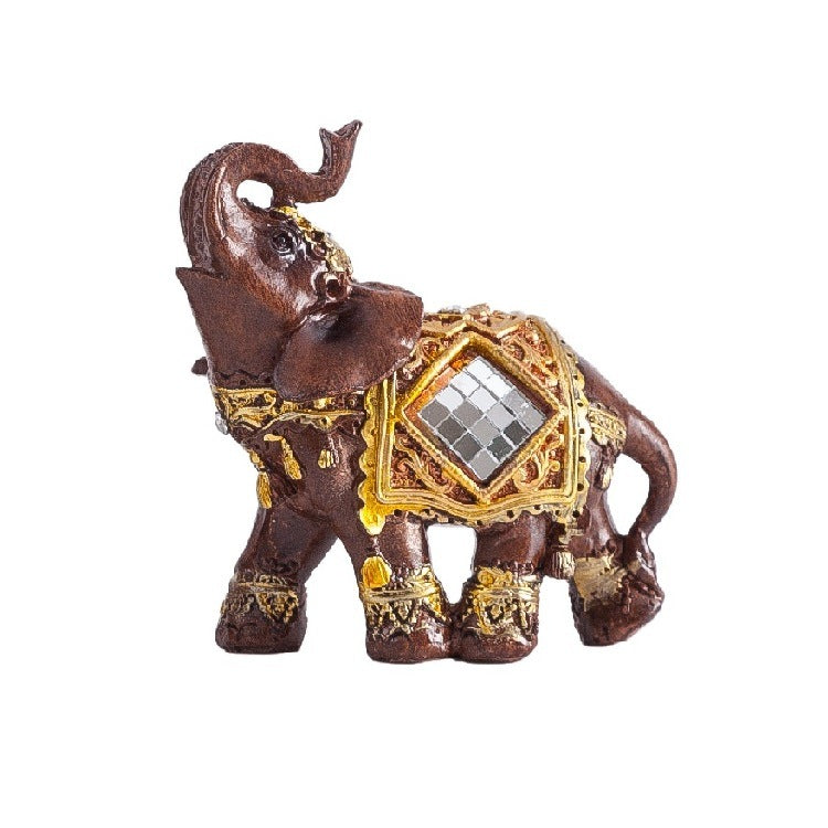 Green Feng Shui Elephant Statue Home Decor