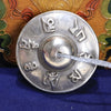 Tibetan Tingsha Bells, White Copper Meditation Cymbals