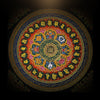 Hand Painted Tibetan Thangka Wall Art Om Mani Padme Hum