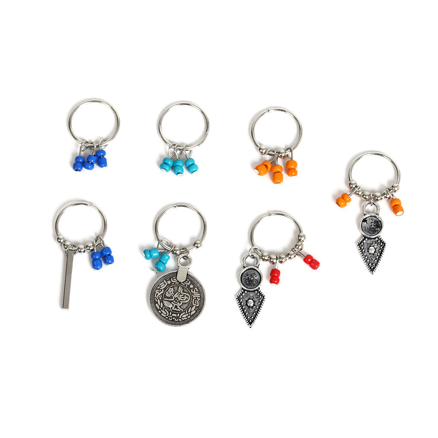 Leaf and Coin Hair Rings, Braided Hair Accessories