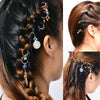 Leaf and Coin Hair Rings, Braided Hair Accessories