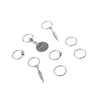 Leaf and Coin Hair Rings, Braided Hair Accessories