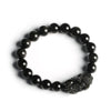 Natural Black Obsidian Pixiu Bracelet with Rainbow Eye