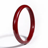 Cinnabar Heart Sutra Engraving Bangle Bracelet