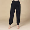 Solid Color Modal Yoga Dance High Waist Harem Pants With Pockets