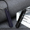 Black Obsidian Blue Sandstone Pendant Necklace Crystal Stone