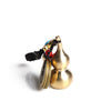 Brass Gourd Keychain with Five Emperor Coins, Feng Shui Decoration