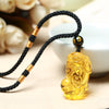 FengShui Citrine Pixiu Wealth Necklace Pendant