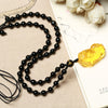 FengShui Citrine Pixiu Wealth Necklace Pendant