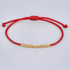Handcrafted Copper Bead Braided String Bracelet
