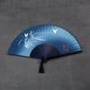 Chinese Style Bamboo Folding Fan with Tassel
