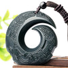 Hetian Jade Peace Buckle Necklace Pendant