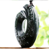 Hetian Jade Peace Buckle Necklace Pendant