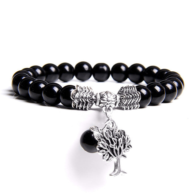 Tree of Life Lucky Charm Stretch Bracelet
