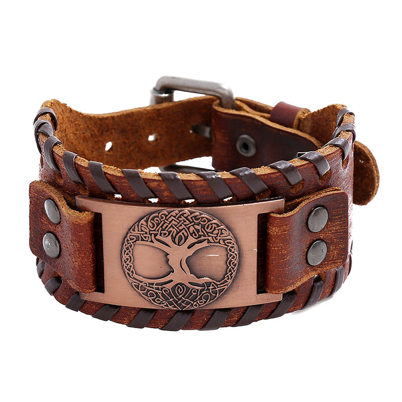 Tree of Life Leather Bracelet for Men