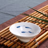 Blue and White Porcelain Koi Fish Teacup, Hand Painted Jingdezhen Ceramic Tea Bowl