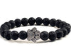 Save A Dog Stone Bracelet with Paw Charm, 8mm Beads