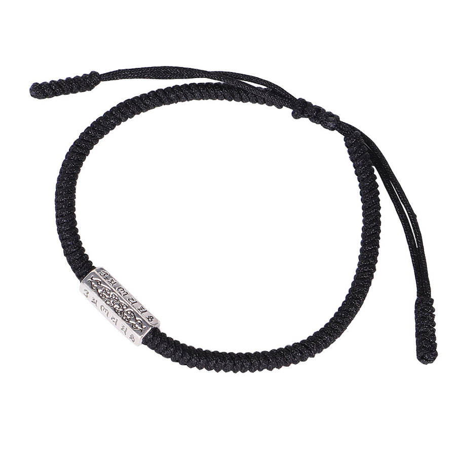 Om Mani Padme Hum Red String Bracelet for Luck Protection