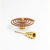 Ceramic Incense Burner with Lotus Design and Metal Lid