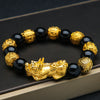 FengShui PiXiu Wealth Bracelet with Black Beads