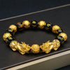 FengShui PiXiu Wealth Bracelet with Black Beads