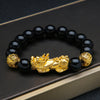 FengShui PiXiu Wealth Bracelet with Black Beads