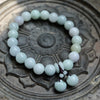 Natural Jade Bracelet with Pixiu or Gourd Charm, 10mm Beads