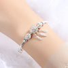 White Copper Blessing Dream Catcher Charm Bracelet