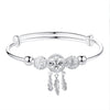 White Copper Blessing Dream Catcher Charm Bracelet