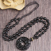 Black Obsidian Pixiu Peace Buckle Necklace Pendant