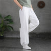 Ramie Linen Cotton Women's Pants With Pockets
