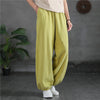 Ramie Linen Cotton Women's Pants With Pockets