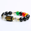 Chinese Zodiac Obsidian Bracelet, Feng Shui Wealth and Prosperity