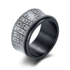 Golden Light Mantra Spinner Ring Stainless Steel