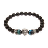 Tiger Eye and Lapis Lazuli Leopard Bracelet