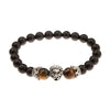 Tiger Eye and Lapis Lazuli Leopard Bracelet