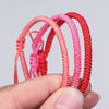 Red Cord King Kong Knot Bracelet, Hand Braided