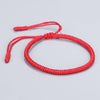 Red Cord King Kong Knot Bracelet, Hand Braided