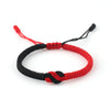 Handmade Red String Bracelet with Double Coin Knot for Luck and Protection