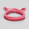 Red Cord King Kong Knot Bracelet, Hand Braided