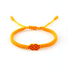 Handmade Red String Bracelet with Double Coin Knot for Luck and Protection