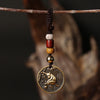 Chinese Zodiac Brass Keychain Decoration for Luck